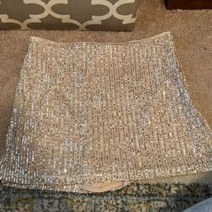 Abercrombie and fitch L sequin skirt